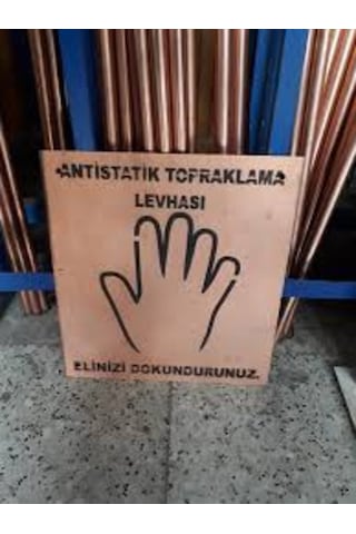 Maasco statik bakir topraklama levhası (1mm kalınlığında) - Saf Bakır
