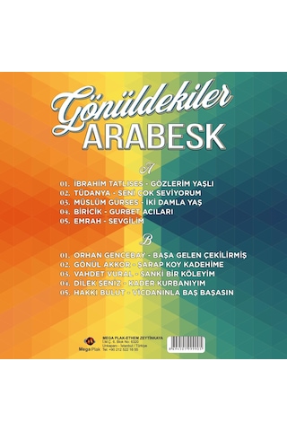 Çeşitli Sanatçılar Gönüldekiler Arabesk Plak