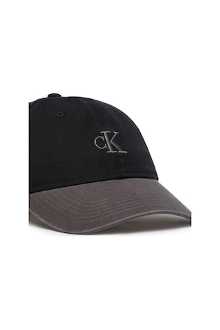 Calvin Klein Erkek Washed Material Blocked Şapka-14949 Siyah
