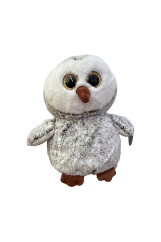 Sevimli Baykuş Kanatlı 30 Cm Uyku Arkadaşım Peluş Oyuncak Gri