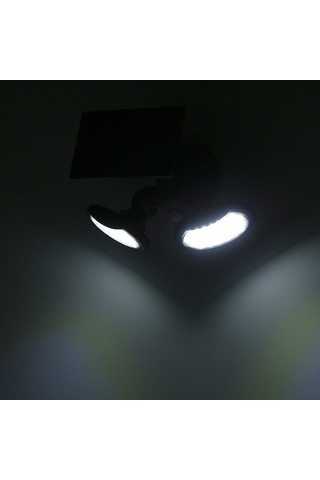 Tongxida Türkçe Güneş Enerjili Duvar Lambası, 3 Modlu, 6500k Beyaz Işık, Hareket Sensörlü, Ip65, Lt-56 Modeli Beyaz