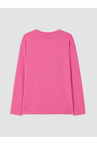 Lcw Young Pembe Kelebek Nakışlı Kadın Pijama Üstü Diğer