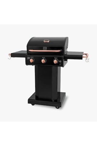 Kenmore Gazlı Barbekü 3 Ocaklı Siyah - Bakır Siyah Bakır