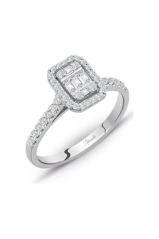 Modern Tasarım Baget Kare Tektaş Yüzük