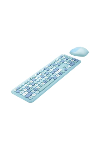 Büro Ev Ofis Bilgisayarı İçin Sevimli Mavi Klavye Mouse Seti Diğer