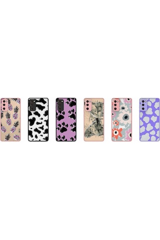 Galaxy S20 Fe Kılıf Desenli Kamera Korumalı Parlak Zore Nora Kapak NO3