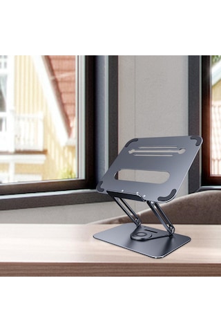 Homyl 360 Döner Tabanlı Dizüstü Bilgisayar Yükseltici Gri