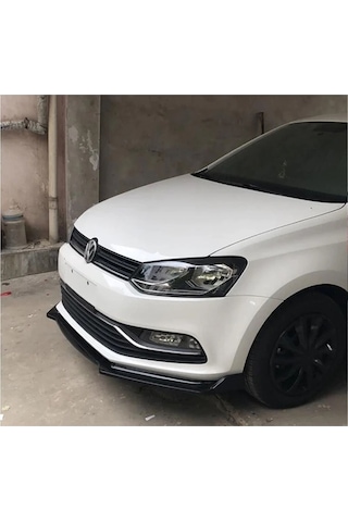 Vw Polo Ön Lip 3 Uyumlu Parça Parlak Siyah 2009-2017