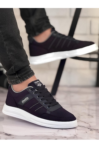 Ghattix Erkek Yazlık Günlük Keten Sneaker Ayakkabı Lacivert Lacivert Lacivert Lacivert