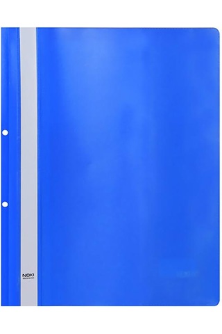 Noki Telli A4 Plastik Dosya Mavi 50 Li 2 Paket 100