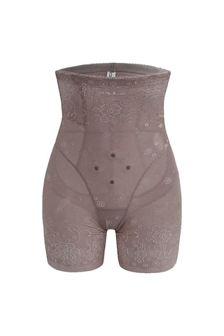 Kahve Flarixa Yüksek Bel Düz Göbek Şekillendirme Külot Kadın Vücut Şekillendirici Pantolon Artı Boyutu Zayıflama İç Baksır Şort Etek Altında Kahve