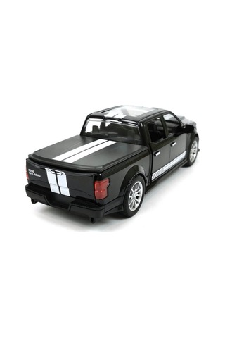 Ford Pickup 1:22 Ölçek Metal Siyah - Sesli, Işıklı Ve Çek Bırak Off-road Oyuncak Arazi Aracı Çok Renkli