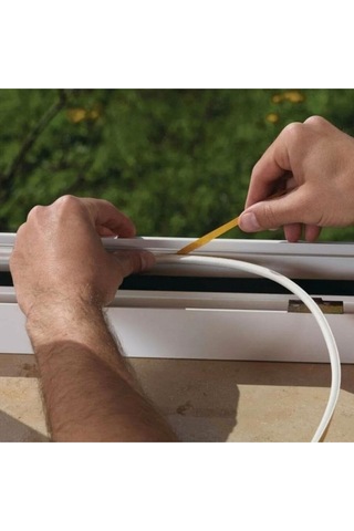Kapı Pencere Izalasyon Bandı Kapı Altı Rüzgar Önleyici Kapı Pencere Fitili Beyaz 10x2 Metre Tesisa