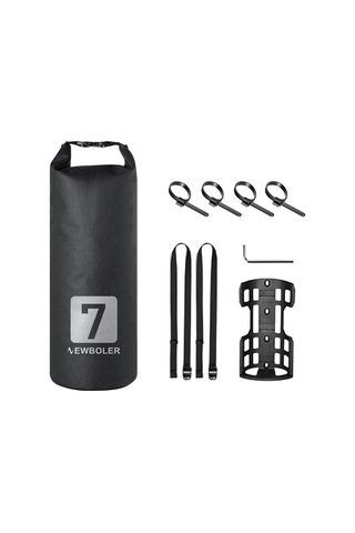 Geeksen Newboler Bisiklet Çatal Çantası 3l Siyah + Montaj Demiri - Nylon+tpu Su Geçirmez - Dağ Yolları Uzun Seyahatler İçin - 1 Set Paket Çok Renkli