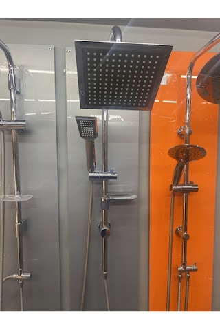 Mare Banyo Döner Lavabo Mutfak Bataryası Ve Tema 53260 Raın Pratik Tepe Duş Seti Krom
