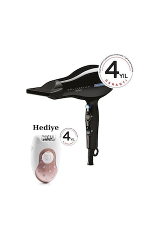 Arzum AR5004 Bellissima Profesyonel 2200 W Saç Kurutma Makinesi + AR5029 Rosy Epilatör