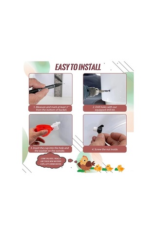 Pazly Tavuk, Suluk Su Seti Pp Plastik Otomatik Ördek, Kümes Kaz Kabı Hayvanı Geeroyoo Sağlam Adet Abs 20 - An