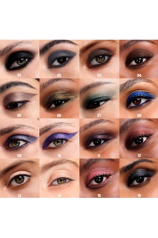 Make Up For Ever Aqua Resist Color Pencil - Suya Dayanıklı Göz Kalemi, 24 Saat Kalıcılık - 01 Whatever Black Diğer