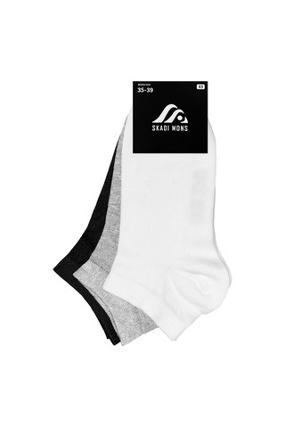 Skadi Mons Ankle 3 Pack Unisex Çorap 1605030123-901 Siyah