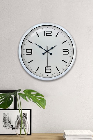 40 Cm Beyaz Metal Modern Duvar Saati 11529050