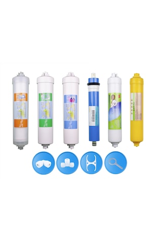 Su Arıtma Cihazı Membranlı İnline 6'lı Filtre Set