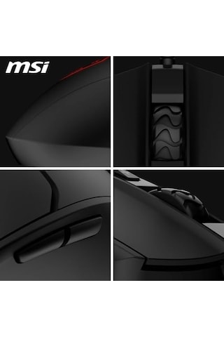 Msı Gg Forge Gm100 Gamıng Mouse Max 6400 Dpı 108gr 1,5m Kablo Optık Sensor Mıcro Swıtch Rgb Led Oyuncu Faresı