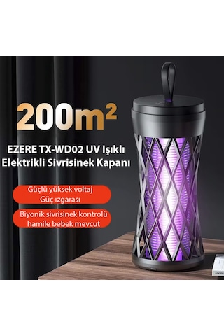 Uv Sivrisinek Öldürücü Sinek Kapanı Sinek Öldürücü 200 Metre Etkili Açık Alan Ev Bahçe İçin Cilt Korumalı-10000037199021