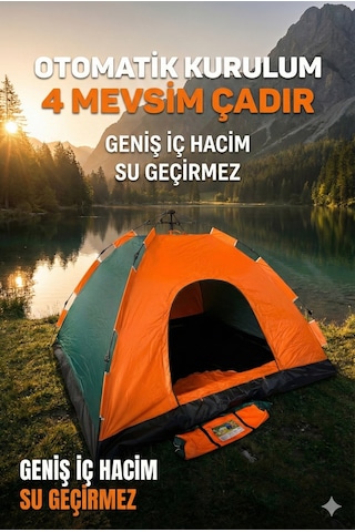 Özel Seri Açık Hava Seyahat Ekipmanı Güneşlik Kamp Çadırı 6 Kişilik 220x250x150cm Çok Renkli