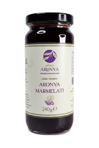 Aronya Marmelatı Şeker İlavesiz 240 Gr