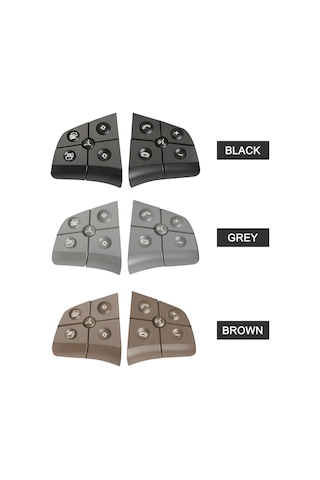 Teltree Mercedes Ml W164/b W245/r Serisi 5 Tuşlu Kahverengi Direksiyon Fonksiyon Anahtarı - Dayanıklı Abs+pc Malzeme 1-gang