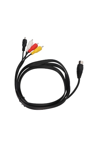 Konesam 1.5m Dın 5pın Erkekden 4rca Erkeğe Ses Bağlantı Kablosu - Saf Bakır Çekirdekli, Çift Koruma, Pvc Malzeme, Plug & Play