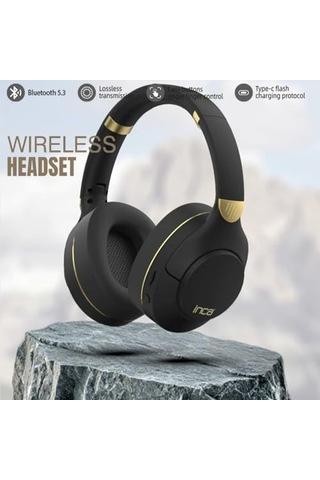 Ibk-503s Kablosuz 5.3 Bluetooth Hafıza Kart Destekli Kulak Üstü Kulaklık Siyah 400mah 12 Saat Pil Ömrü Bluetooth M