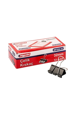Bigpoint Çelik Kıskaç 32 Mm 12'li Kutu