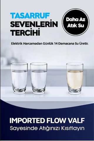 14 Aşama Çelik Tanklı 80 Gpd Membranlı Alkali-mineralli Su Arıtma