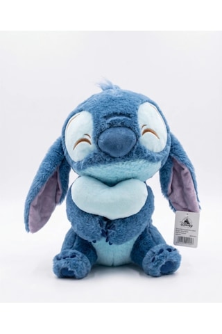 35 Cm Kalpli Stitch Peluş Oyuncak Sevimli Yumuşacık Büyük Boy Hediye Ve Koleksiyonluk Mavi Çok Renkli