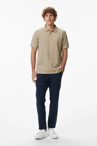 Nautica Erkek Bej Regular Fit Polo Yaka T-shirt-14594