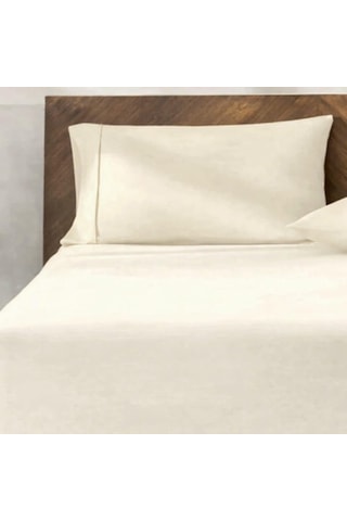 %100 Pamuk 2&apos Li Yastık Kılıfı 50x70 Cm Krem 50 x 22