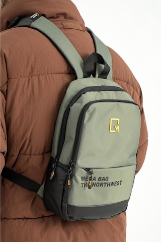 Yağmura Dayanıklı Polyester Kumaş Mini Sırt Çantası Gri