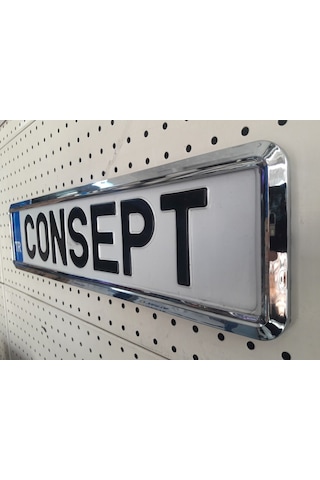 Yeni Nesil Krom Plakalık 2 Adet Krom Plaka Altlığı 299684613