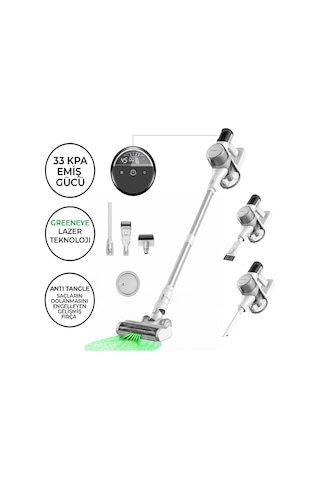 Icotech F30 Max 33KPA GreenEye Lazer Teknoloji Şarjlı Dikey Süpürge