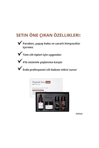 Medipeel Peptide-tox 5 Peptide Bor Multi Care Kit 4 Adet Peptit Kompleksi Içeren Seti M0015