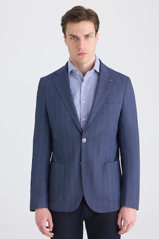 D's Damat Ds Damat Regular Fit Lacivert Armürlü Kumaş Ceket 5hc04ım09488m 101