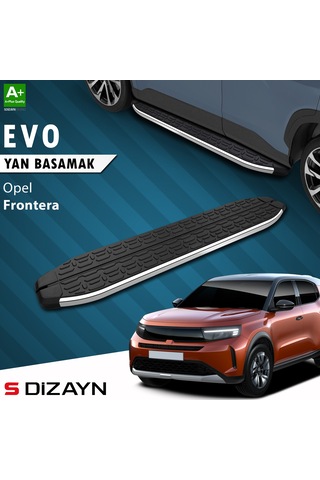 S-dizayn Opel Frontera Evo Krom Yan Basamak 183 Cm 2024 Üzeri A+ Kalite