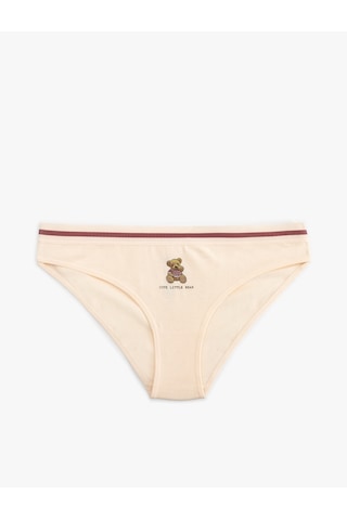 Koton Pamuklu Ayıcık Baskılı Kadın Brief Külot Pembe 5slk30072mk Gül