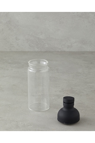 Boty Borosilikat Detoks Şişe 450 Ml Siyah