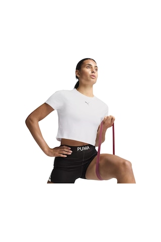 Puma Tad Essential Baby Kadın Beyaz Koşu Tişört 28637 Beyaz