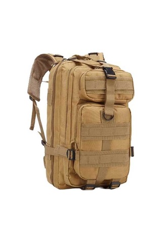 Pazly Yürüyüş Sırt Çantası Büyük Kapasiteli Spor Haki Renk Dayanıklı Haki