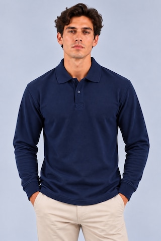 Parshey Erkek Uzun Kollu Polo Yaka Tişört %100 Pamuk 200 Gr Compact Pike Lacivert Parshey Erkek Uzun Kollu Polo Yaka Tişört %100 Pamuk 200 Gr Compact Pike Lacivert