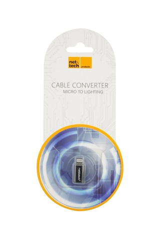 Nettech Micro Usb To Lightning Dönüştürücü Siyah Siyah
