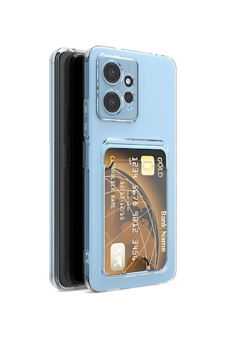 Nourthkiingdom Redmi Note 12 5g Kılıf Kartlıklı Şeffaf Nrtk Setra Clear Silikon Kapak - Renksiz Renksiz